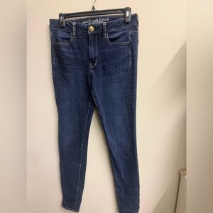 American Eagle Outfitters Dark Blue Skinny Jeans